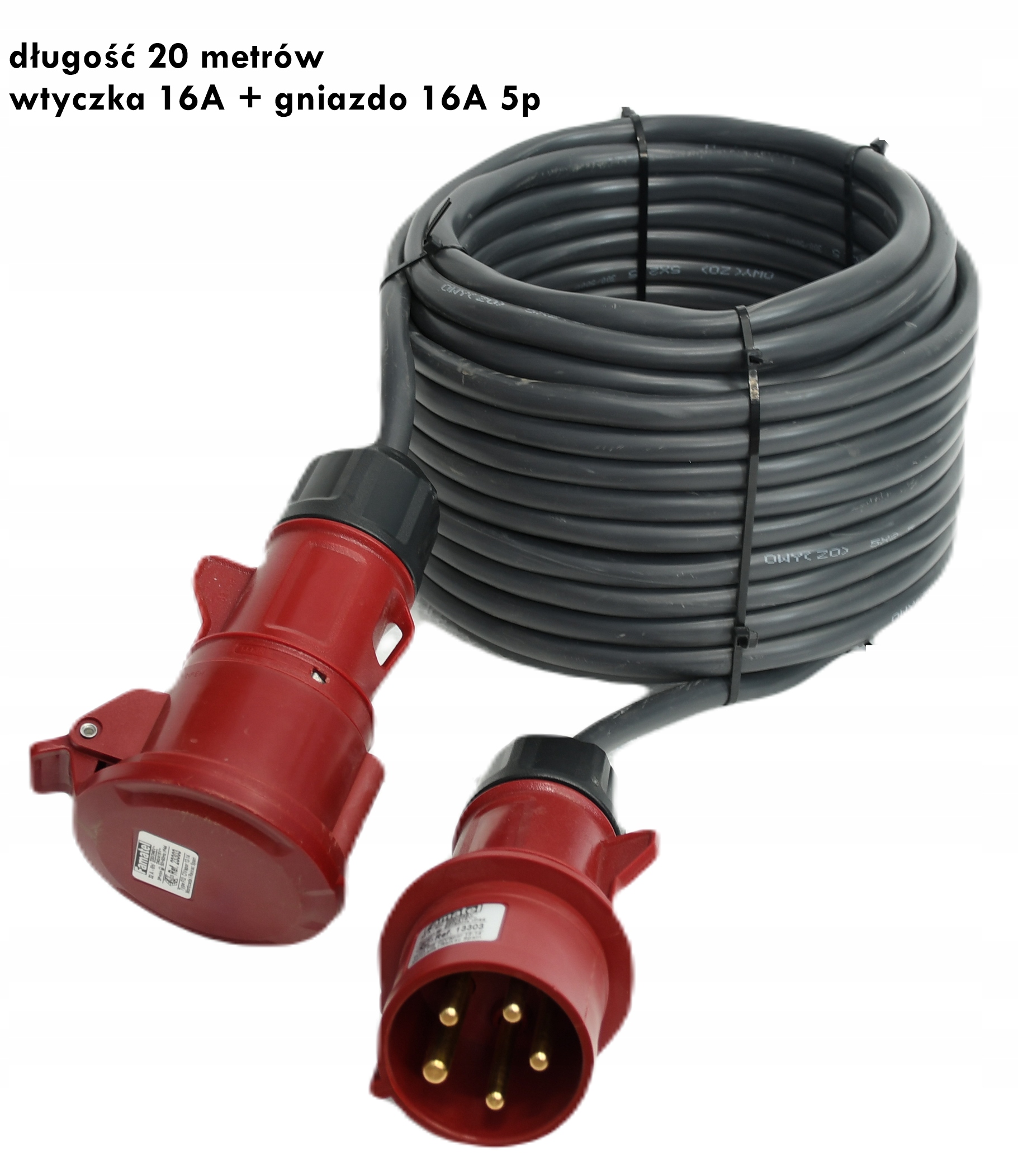 Okrúhly ohybný drôt (lanko) OWY Elektrokábel 5 x 2,5